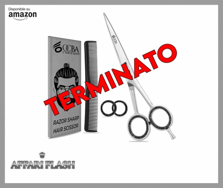 OCBA Forbici Parrucchiere Professionali 6 Pollici Forbici Capelli Acciaio Inossidabile per Taglio di capelli adatto di Uomini e Donne (6 pollici argento)
