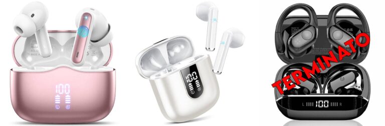 Cuffie Bluetooth 5.4 In Ear, Auricolari Bluetooth HiFi Stereo con 4 ENC Cancellazione Rumore Mic