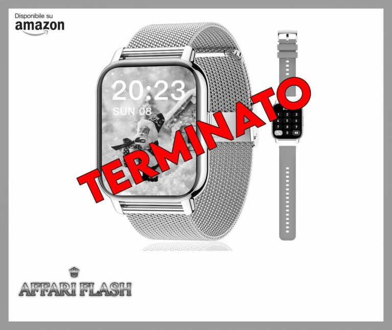 ️ Popglory Smartwatch Uomo Donna, 2 Cinturini Orologio Chiamate e Whatsapp, Contapassi Assistente Vocale, Orologio Digitale 24H Cardiofrequenzimetro, Pressione Sanguigna SpO2 Sonno, per Android iOS