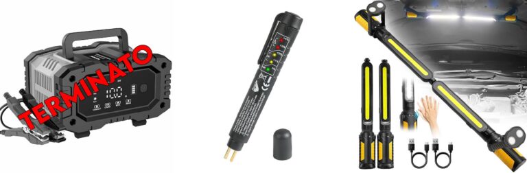 Caricabatterie Intelligente 10A, Caricabatterie per Auto LiFePO4 12V 24V
