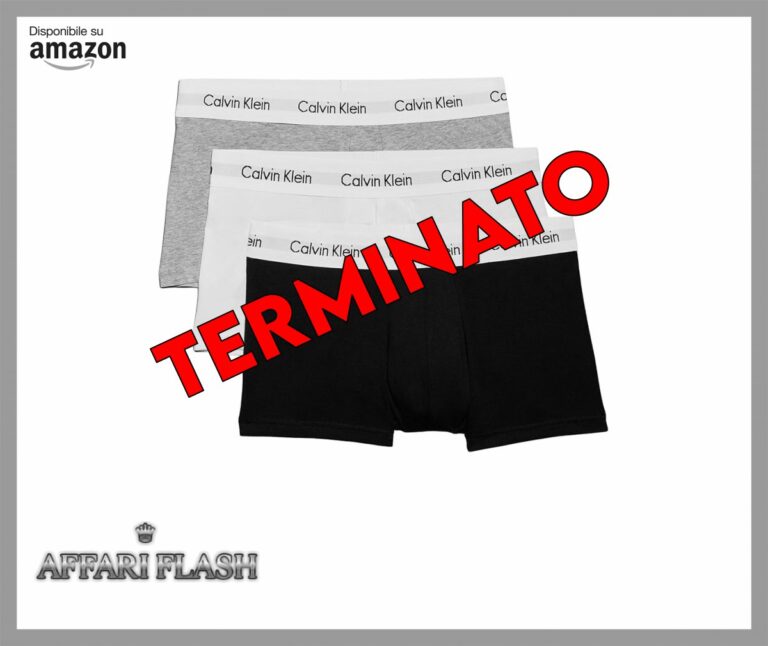 Calvin Klein Pantaloncini Boxer Confezione da 3 Uomo Low Rise Trunks Cotone Elasticizzato