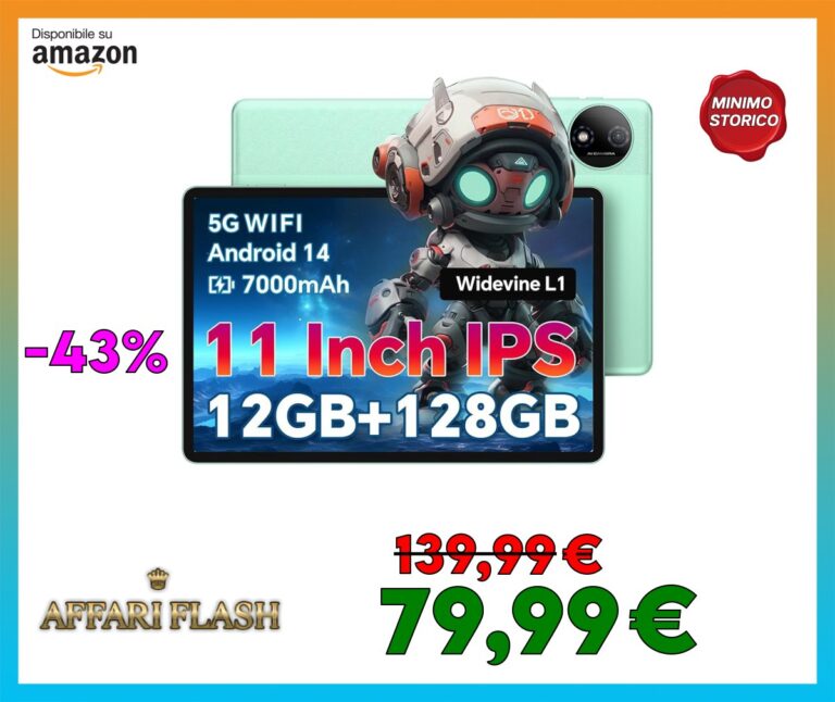 ODEA A11 Tablet 11 Pollici, Tablets android 12GB RAM+128GB ROM(TF 4TB), T606 Octa