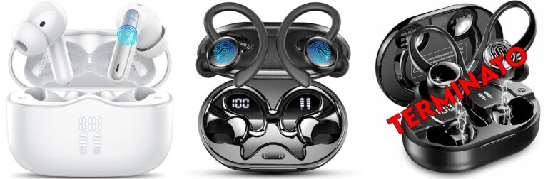 Cuffie Bluetooth 5.4 In Ear, Auricolari Bluetooth HiFi Stereo con 4 ENC Cancellazione Rumore Mic