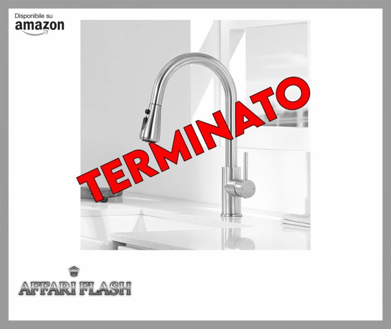 CECIPA Rubinetto Lavello Cucina con 3 Tipi di Modalità, Miscelatore con Doccetta Estraibile, Pressione Orientabile a 360° Monocomando, Rubinetto Cucina con Doccetta Estraibile in Acciaio Inox
