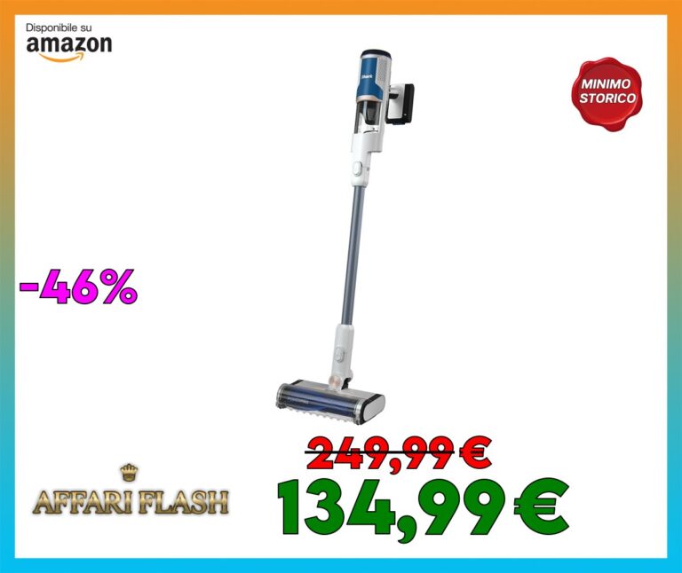 Shark Aspirapolvere Senza Fili, Fino a 40 Minuti di Autonomia, Senza Sacco, con Tecnologia Antigroviglio, PowerFins, FloorDetect, Trasformabile, Bianco/Blu Navy, BU1120EU