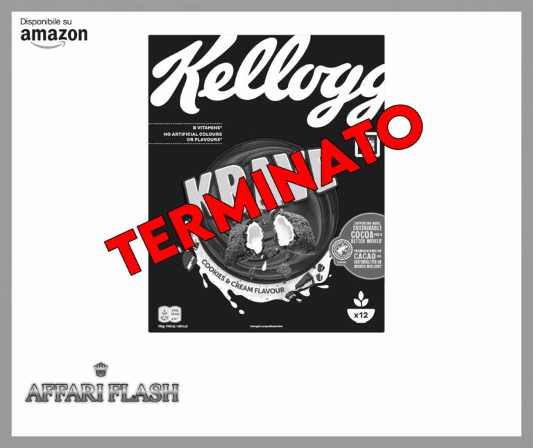 Kellogg’s Krave Cookies & Cream | Gusto Biscotto e Crema | Cereali per la Colazione | Confezione Singola da 375g (1 x 375g)