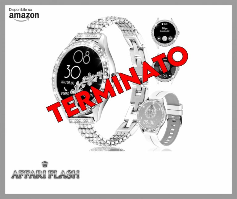 ️ Homailida Orologio Smartwatch Donna, 1.32″ Smart Watch Donna Rotondo con Chiamate e Whatsapp, Orologio Fitness con Monitoraggio del Sonno/Contapassi, Impermeabile SmartWatch per Android iOS
