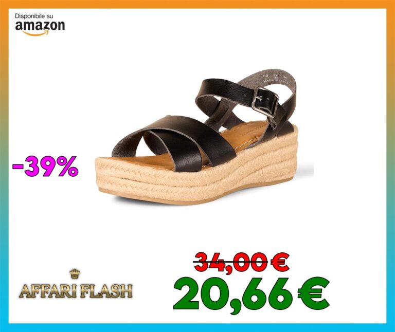 Amazon Essentials Sandalo Espadrillas Flatform Donna