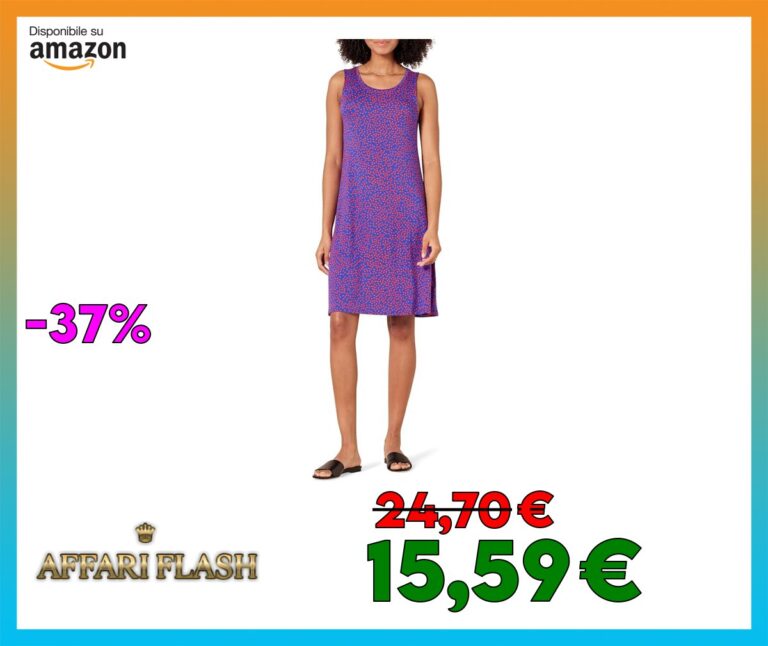 Amazon Essentials Abito Swing a Canottiera (Taglie Forti Disponibili) Donna