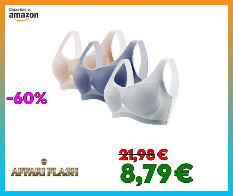 Cocila Lovable Confezione da 3 Reggiseni Sportivo da Donna di Grandi con Traspirante Cuciture Reggiseno Sottile Estivo Ice Comfort Top Senza Ferretto Schiena Scoperta Tezenis Morbido di Base