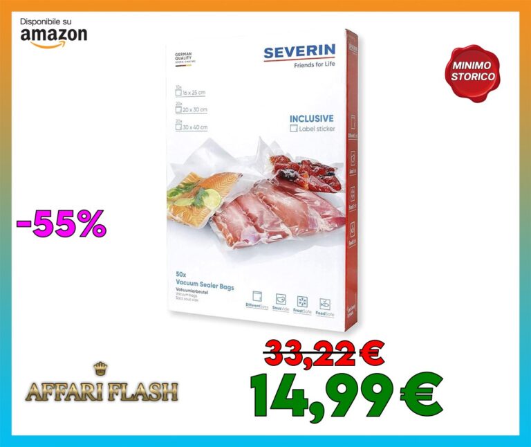 Severin ZB 3625, confezione da 50 sacchetti per sottovuoto e cottura sous