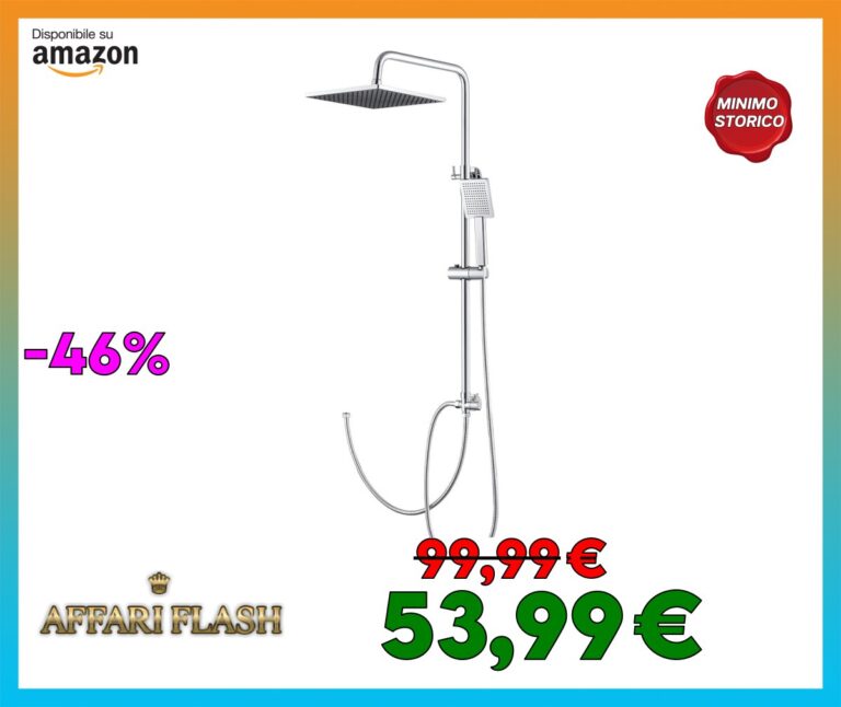 Auralum Colonna Doccia Senza Miscelatore, Colonna Doccia Altezza Regolabile 74