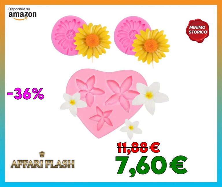 YGCHEN Stampi in Silicone Fondente Stampo per Torte Fiore Margherita Frangipane Fondant Silicone Mold 3D Stampo per Cioccolato Torte Gelatina Zucchero Sapone (3 Pezzi)