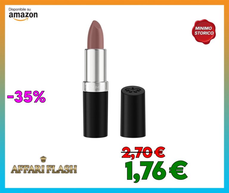Rimmel London Rossetto in Stick Lasting Finish, Formula a Lunga Durata con Finish Luminoso, Colore 08, 4 g