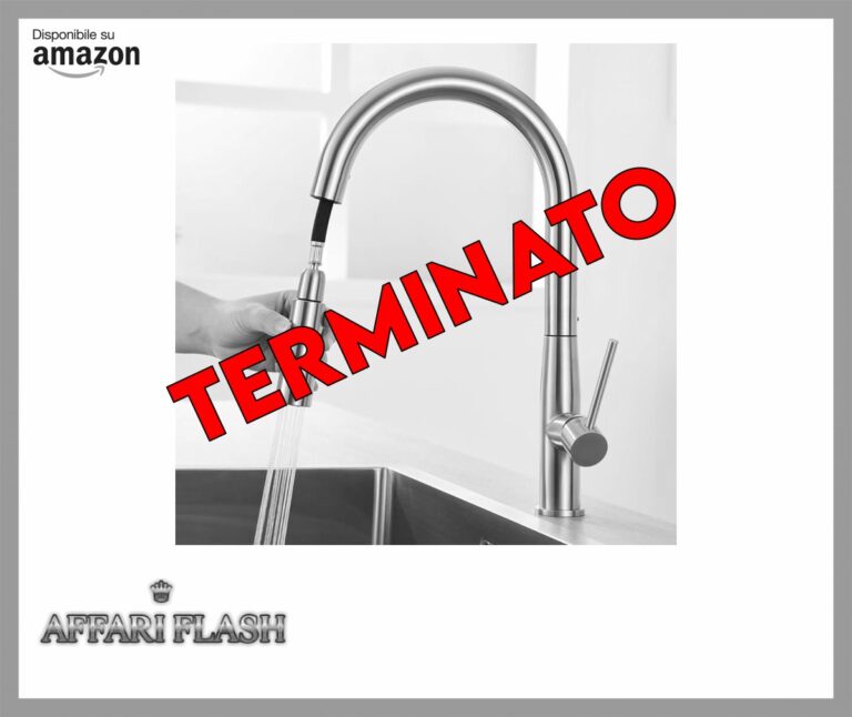 Auralum Rubinetto Lavello Cucina, Miscelatore Cucina con Doccetta Estraibile per Lavelli da Cucina, Rubinetti Cucina in Acciaio Inox con Bocca Alta, Girevole a 360