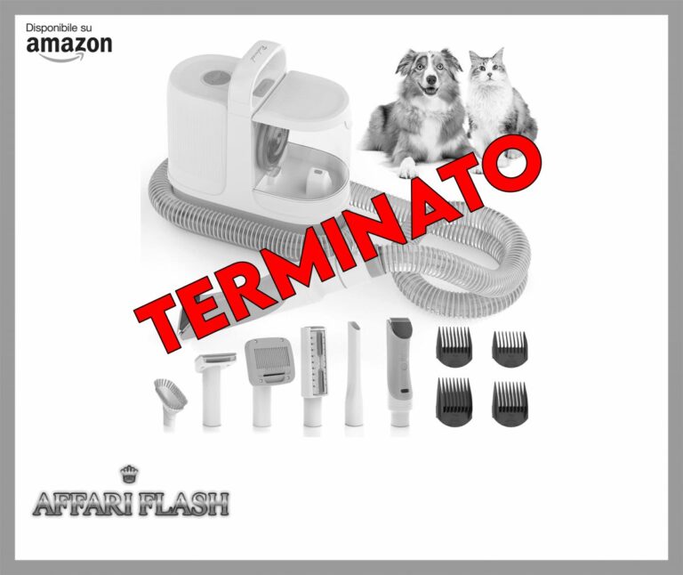 Vozascly P17 Aspirapolvere per Cani, Toelettatura e Aspirazione a Vuoto, Rasoio per cani 12000 Pa, spazzola per la rimozione dei animali domestici, per cani e gatti, contenitore della polvere da 1,4L