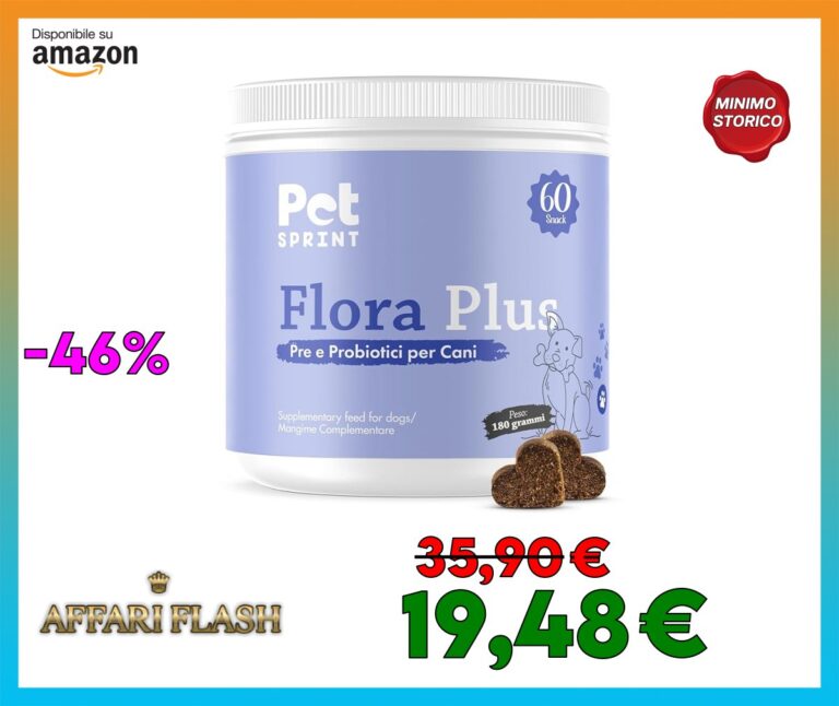 Pet Sprint Probiotici Per Cani Flora Plus