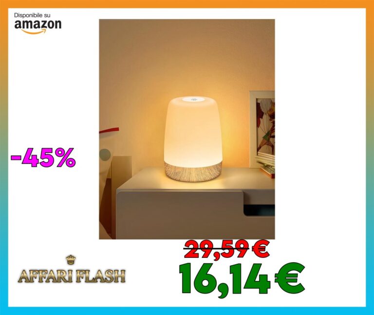 FOMYHEARD Piccola lampada da tavolo senza fili, lampada da comodino a LED Touch dimmerabile con luce calda e 256 RGB cambia colore, lampada ricaricabile, luce notturna dimmerabile con timer, luce
