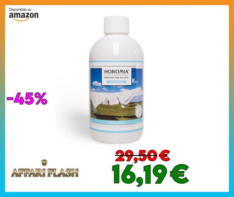 HOROMIA Profumo per Bucato Fresh Cotton 500ml