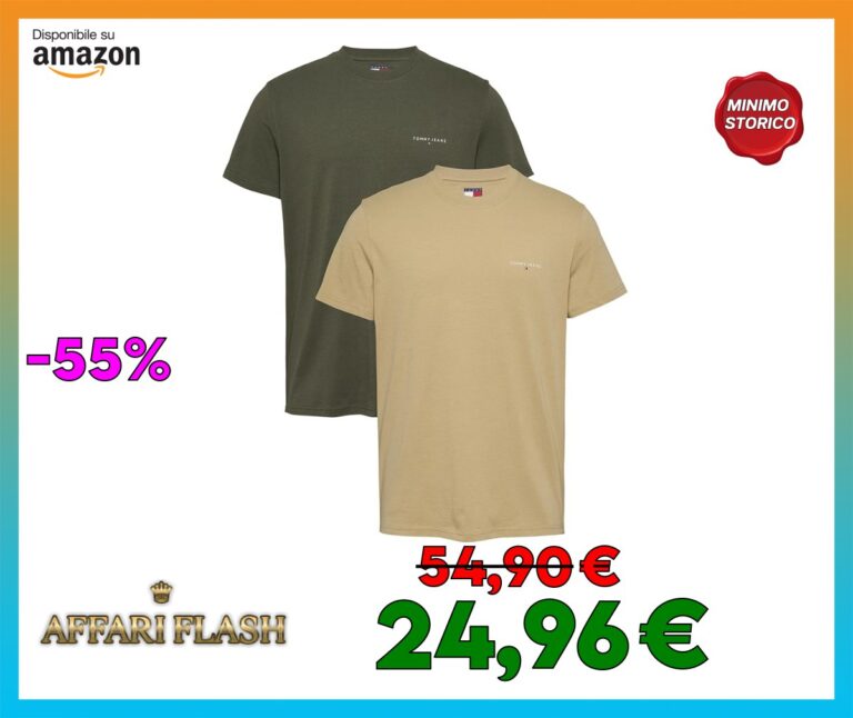 Tommy Jeans Tjm Slim 2pack Linear Chest Tee Dm0dm20353 Maglietta S/S Unisex