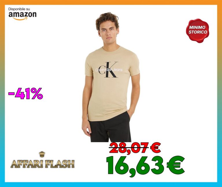 Calvin Klein Seasonal Monologo Tee J30J320806, Magliette a Maniche Corte Uomo