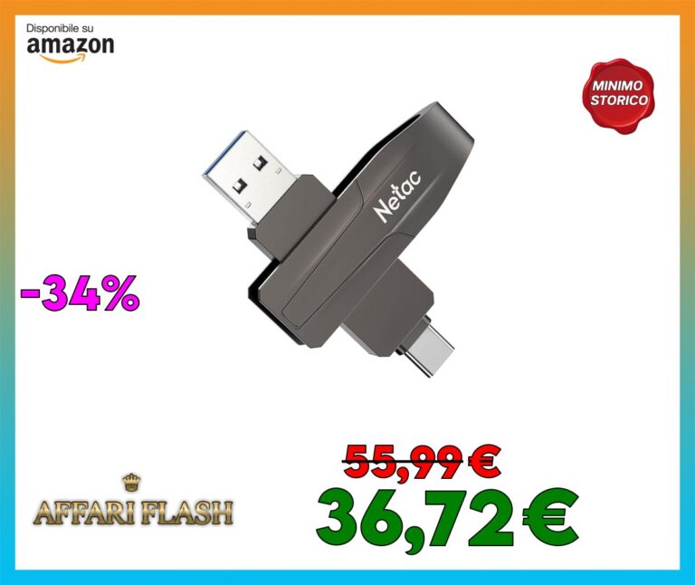 Netac US8 512GB Portable SSD USB Strick Dual Drive USB3.2 Gen 2 Tipo C Interfaccia Solid USB State Drive Esterno per Telefono Notebook Computer
