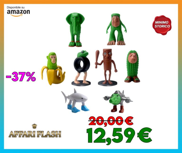 KutaKuta 8 Pezzi Tung Tung Tung Sahur Giocattolo, Figurine Italian Brainrot, Trallallero Trallalla Figure, Anime Action Figures in 3D Animali Modello, Figura da collezione versione per la decorazione