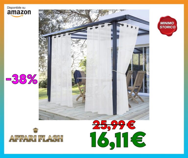 PONY DANCE Tenda da Sole per Esterno con Anelli