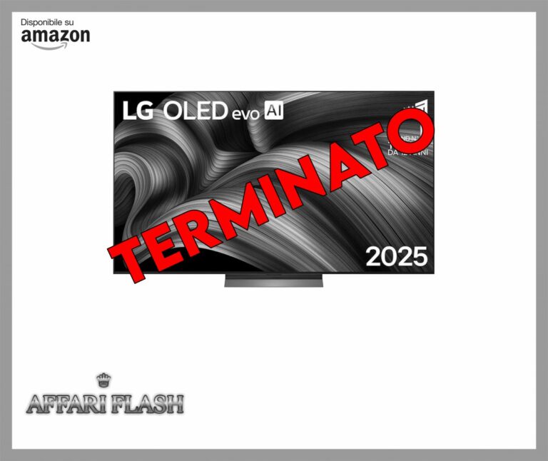 LG OLED evo AI C5 TV 77 pollici, Smart TV 4K, Processore α9 Gen8, Brightness Booster, webOS con AI, Dolby Vision e Atmos, Gaming con VRR e GSYNC 4K@144Hz, OLED77C55LA 2025