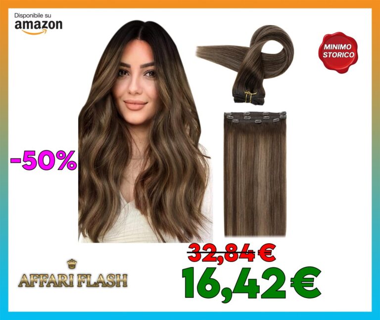 Fshine Extension Capelli Veri Clip 30.5cm 50g 3pcs Castano Scuro Con 8 Castano Medio e 2 Marrone Scuro Hair Extension Clip Capelli Veri Capelli Morbidi