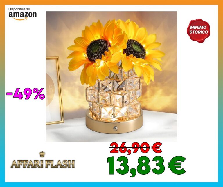 JHXLAMP Lampada touch a forma di fiore di girasole, lampada da tavolo senza fili ricaricabile, 3 colori, dimmerabile,regalo per la mamma per San Valentino, festa della mamma (Yellow Sunflowers